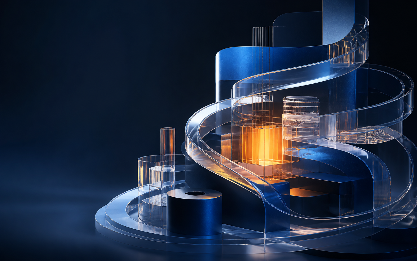 Abstract orchestration of connected enterprise systems